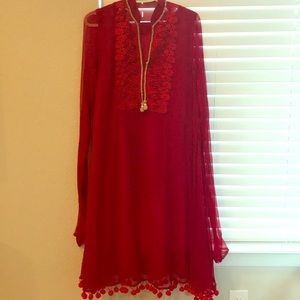 Beautiful wine red salwar kameez